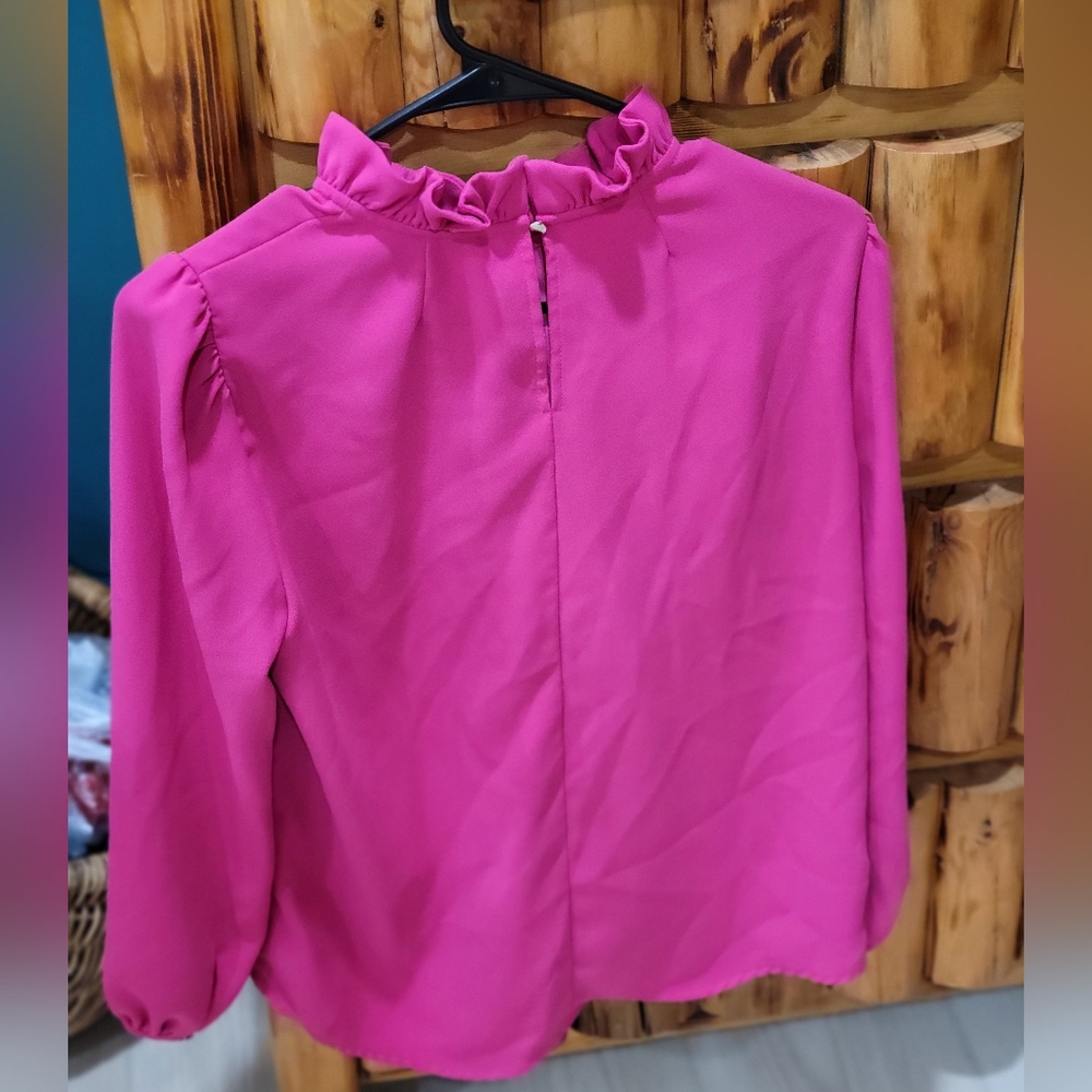 J. Crew Pink Dressy Blouse Size Small - Picture 2 of 8